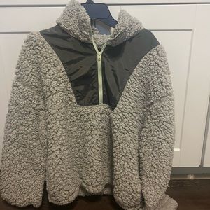 Grey fleece jacket